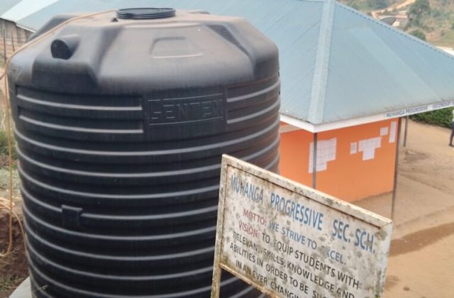 10,000 Litre Water Tank Donated by Old Students of Muhanga Progressive S.S
