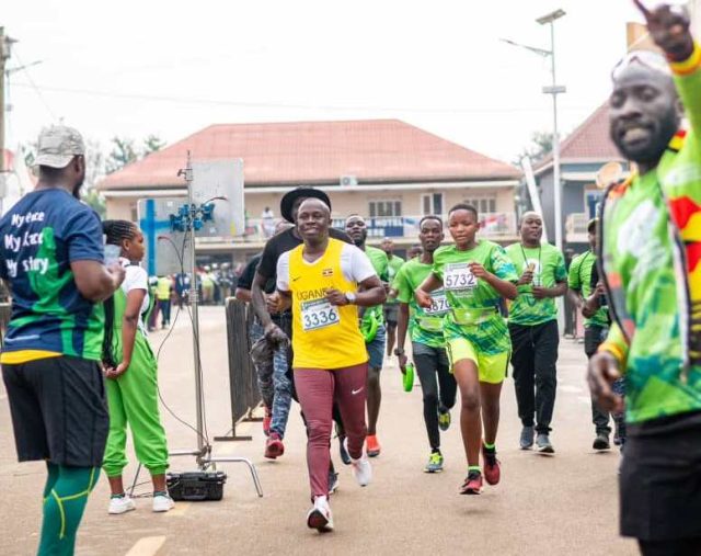 Minister Ogwang in Rwenzori marathon