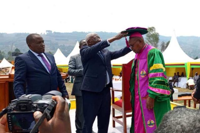 Minister Tom Butime presides over the Installation of Bishop Callist Rubaramira