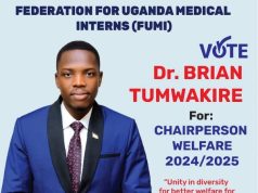 Dr. Tumwakire vows to steer Federation for Uganda Medical Interns to greater heights