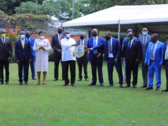 President Museveni meets CAF President