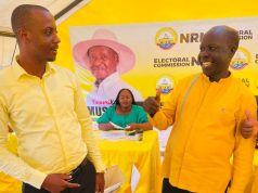 Mwesigwa Mathias Rwabugumi Picks NRM Nomination Forms for Rubabo County MP Flag