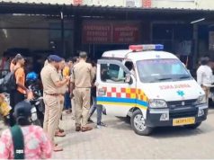 Six killed in a Temple Stampede in India.