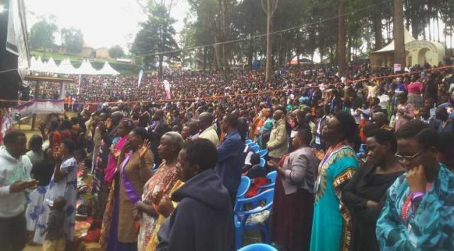 Christians at East African Revival Movement at Rugarama Hill in Kabale Municipality
