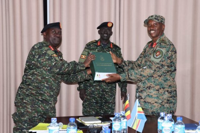 Twesigomwe hands over office to Brig Gen Ceaser Bachwezi