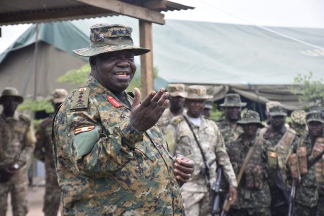 UPDF Deputy Chief of Defence Forces Lt Gen Sam Okiding in South Sudan