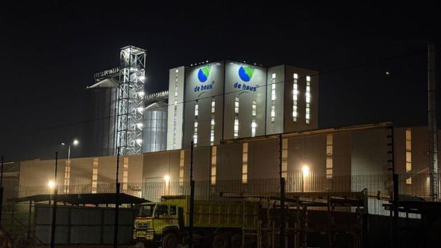 newly built De Heus Fish Feed Factory in Njeru in Buikwe District