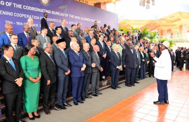 Museveni talks to the Non Aligned Movement Delegates
