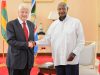 President Museveni meets former EU Member of Parliament Stanley Johnson