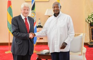 President Museveni meets former EU Member of Parliament Stanley Johnson