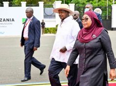 President Museveni in Tanzania at the invitation of President Samia Suluhu Hassan