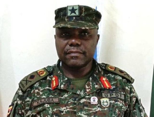newly appointed Commandant of the Armoured Division in Masaka Brigadier General Jackson Pande Kajuba