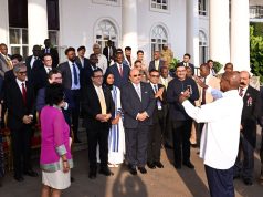 Museveni meets UK and India Visitors