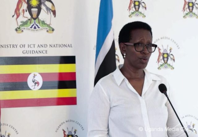 Atwine giving an update on Ebola in Uganda