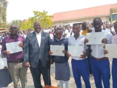 Hon Hunter Byenjeru Tukahirwa delivers laptops to improve ICT education in schools