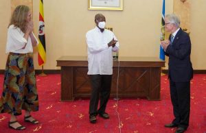 President Museveni meets Outgoing German Ambassador and welcomes in coming Netherlands Envoy