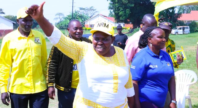 NRM Deputy Secretary General Namayanja Nsereko campaigns for Kalangala Woman MP Nabayiga