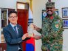 CDF Gen Muhoozi Kainerugaba bids farewell to South Korean Ambassador
