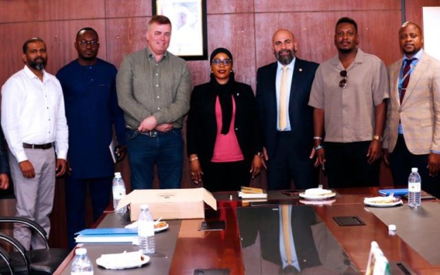 Hon Hajjat Aminah Mukalazi together with a delegation from VIVE Textile Recycling