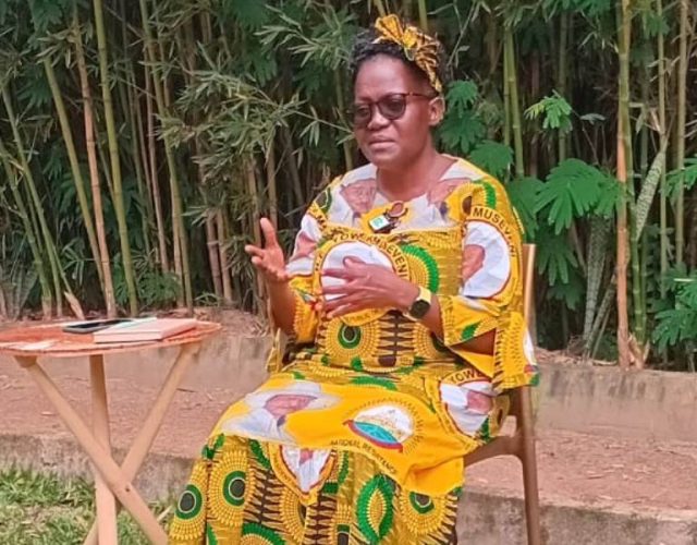 Hon Jacqueline addressing the media in one of the several engagements