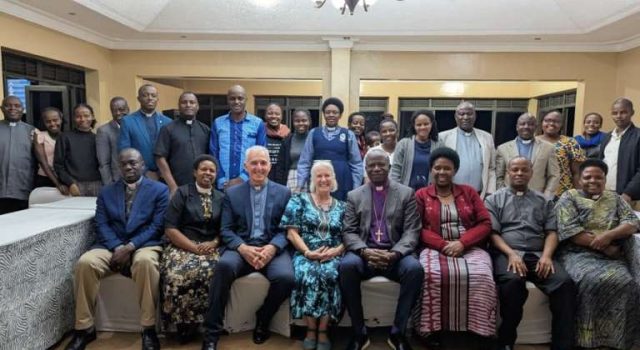 Rev. Andrew and Margie Newman Bid Farewell to Bishop’s Office Staff