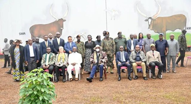 President Museveni Commissions NEC Tinned meat and Beans Factory in Gomba District