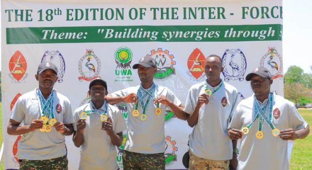 UPDF Dominates Shooting Range as Inter-Forces Games Continue in Gulu