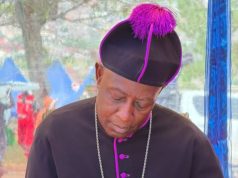 Archbishop Kaziimba Mugalu arrive in Fort portal for King Oyo Funeral