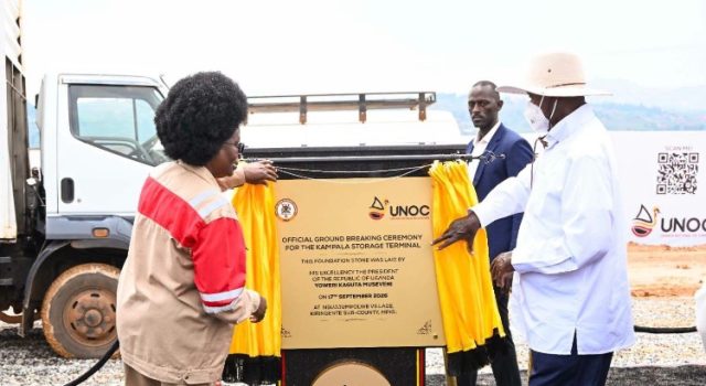 President Museveni launches Construction works of Uganda’s 320-million-litre fuel storage terminal