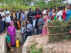 Bishop Dan Zoreka commissions water spring in Nyamirama Sub-county