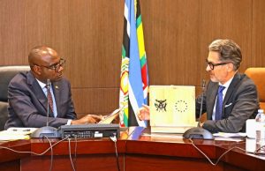 Minister Musasizi meets European Union Delegation in Uganda