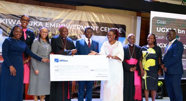 dfcu Bank Contributes UGX 30 Million Towards Archbishop Kiwanuka Empowerment Centre